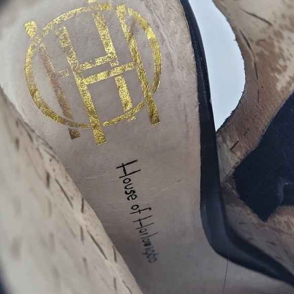 House of Harlow 1960 Women's Black Rilie Open Toe Leather Booties Size EU 36 - Picture 11 of 14